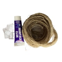 Katzen-/Vogelnetz, beige, 20 m x 2 m