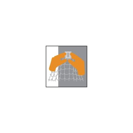 Katzen-/Vogelnetz SPIRDS SET 3 m x 4 m + Clips + Kleber