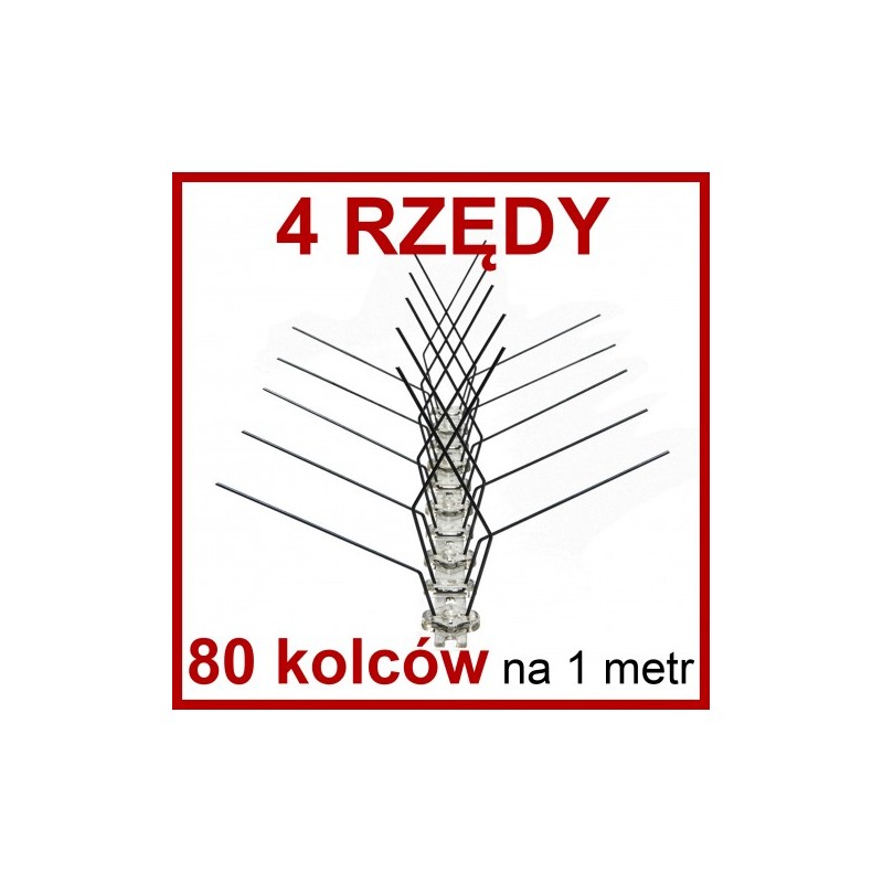 MODUŁ 50CM, KO_4S_80, 4 RZĘDY, 80 KOLCÓW NA METR