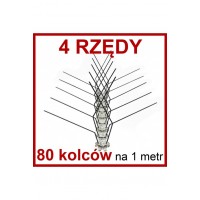 MODUŁ 50CM, KO_4S_80, 4 RZĘDY, 80 KOLCÓW NA METR